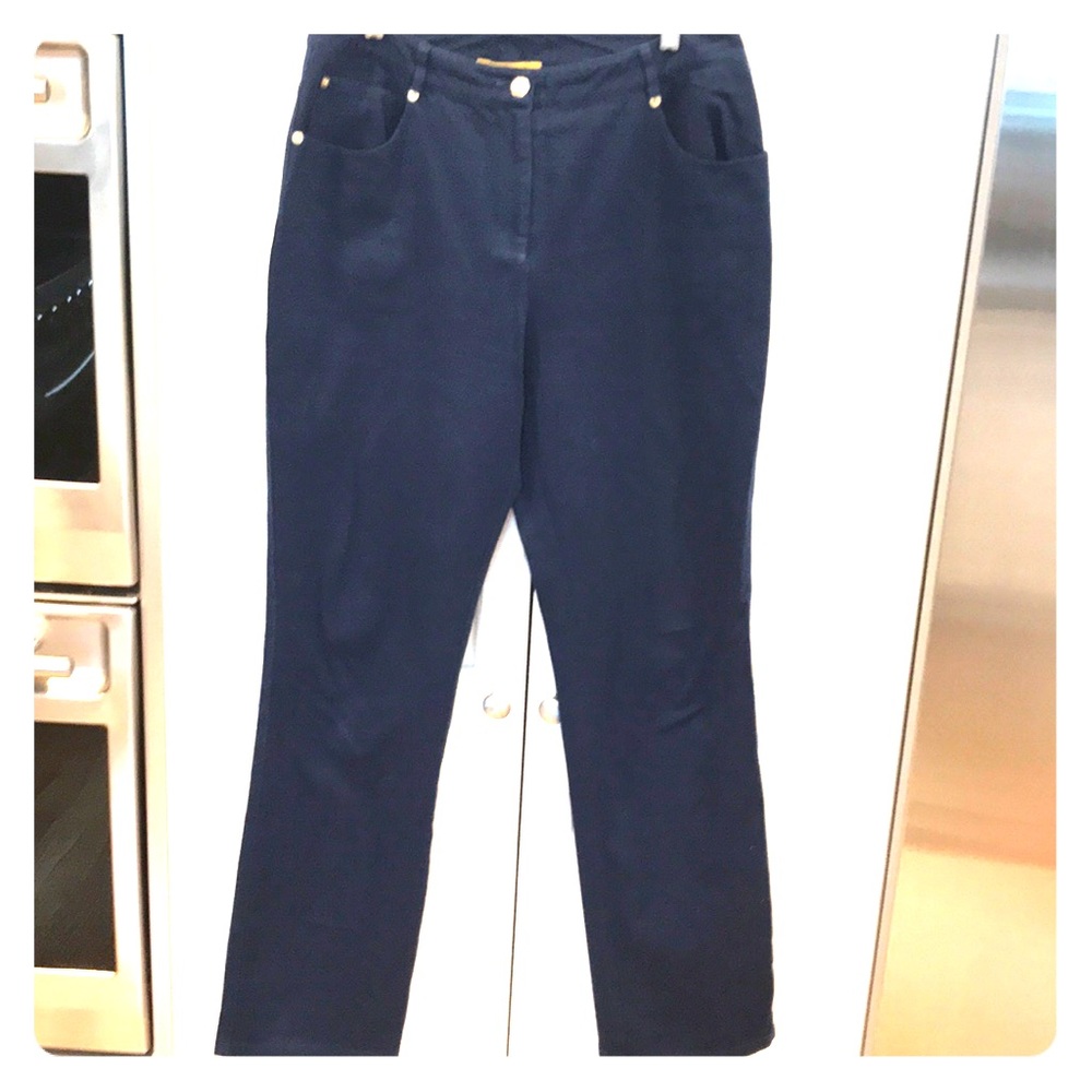 St. John stretch. 5 pocket. Blue. Size 6